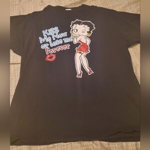Vintage Y2K 2004 Betty Boop Big Print Tee Size XL King's Features Graphic Tee